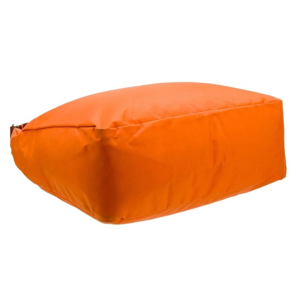 NWOT Longchamp Orange Nylon Large Adjustable Crossbody Shoulder Bag - Picture 5 of 11